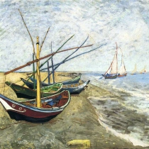 Fishing Boats On The Beach At Saintes Maries