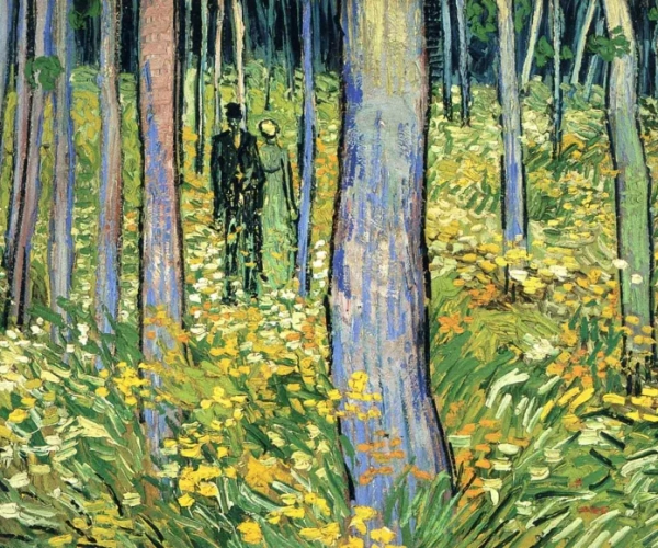 Undergrowth With Two Figures