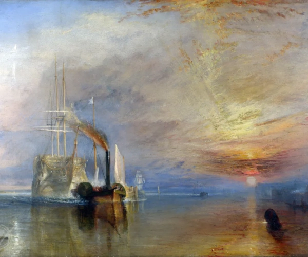 The 'Fighting Temeraire' tugged to her Last Berth to be broken up 1838-39