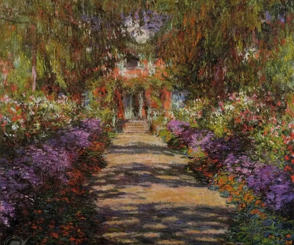 Pathway In Monets Garden At Giverny