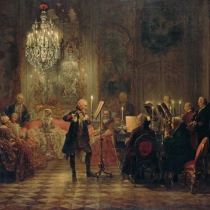 A Flute Concert of Frederick the Great at Sanssouci 1852