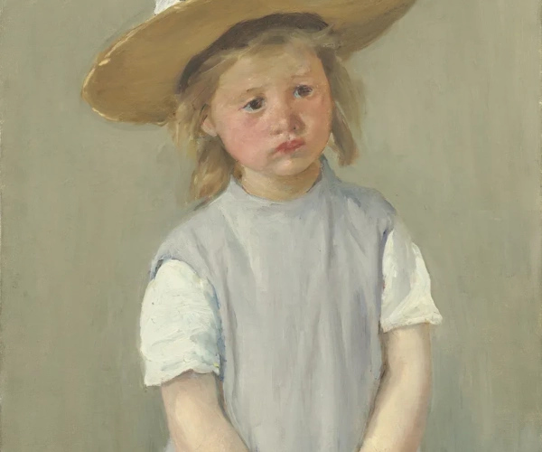 Child In A Straw Hat