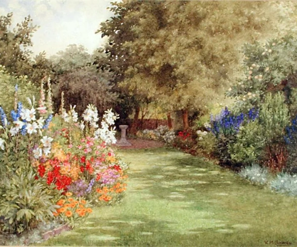 A Garden in July, c.1910