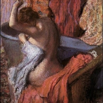 Seated Bather Drying Herself