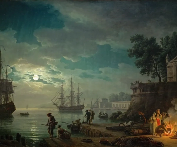 Night A Port in the Moonlight, 1748