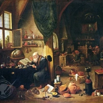 An Alchemist in his Workshop