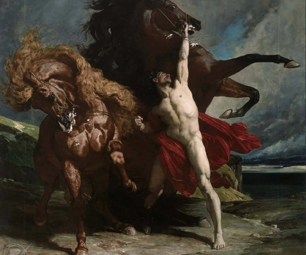Automedon with the Horses of Achilles 1868