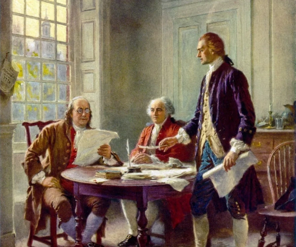 Writing the Declaration of Independence in 1776