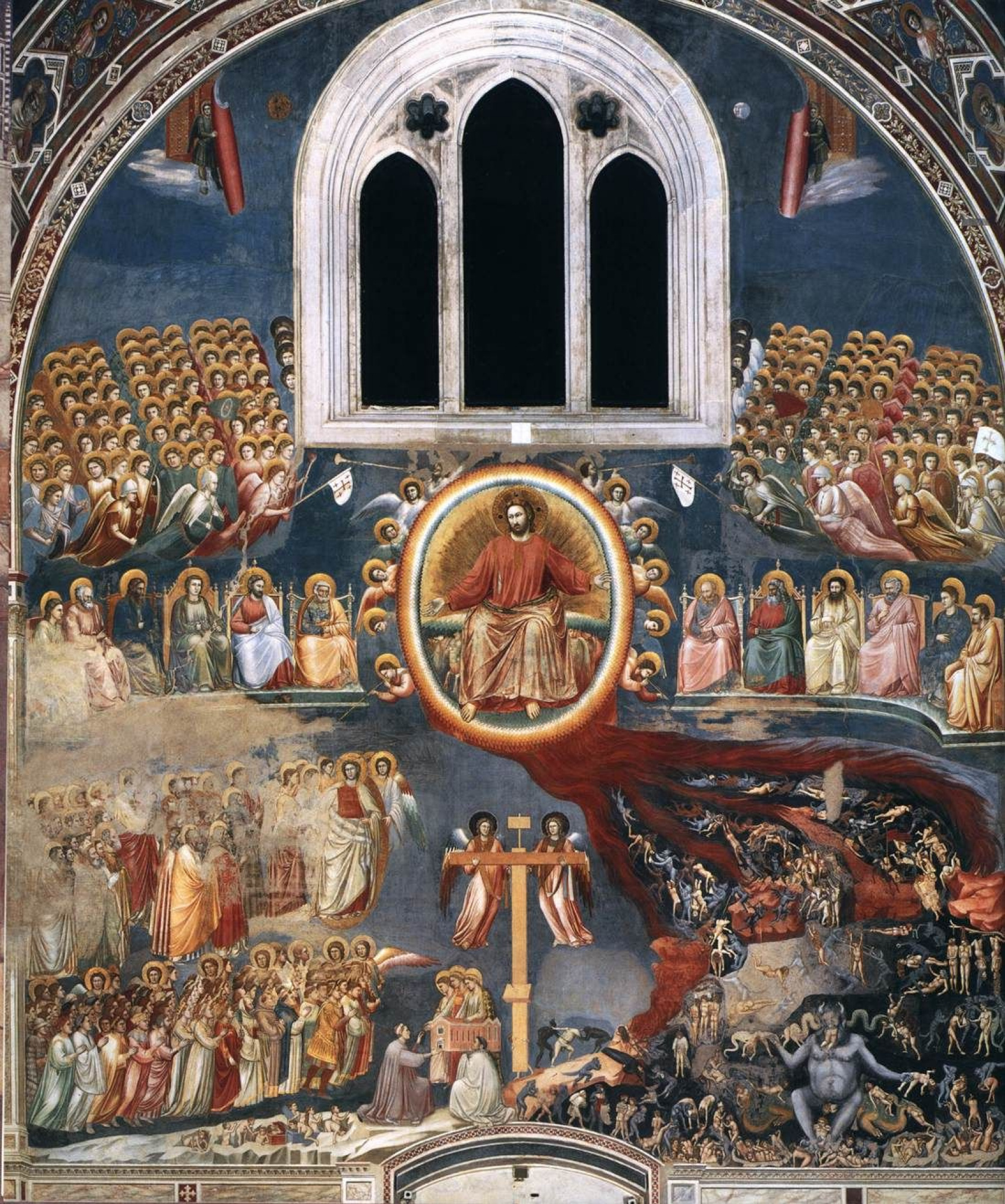 Giotto di Bondone, The Last Judgment in the Scrovegni Chapel, c. 1307