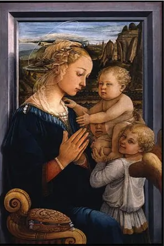Madonna and Child and Two Angels by Filippo Lippi