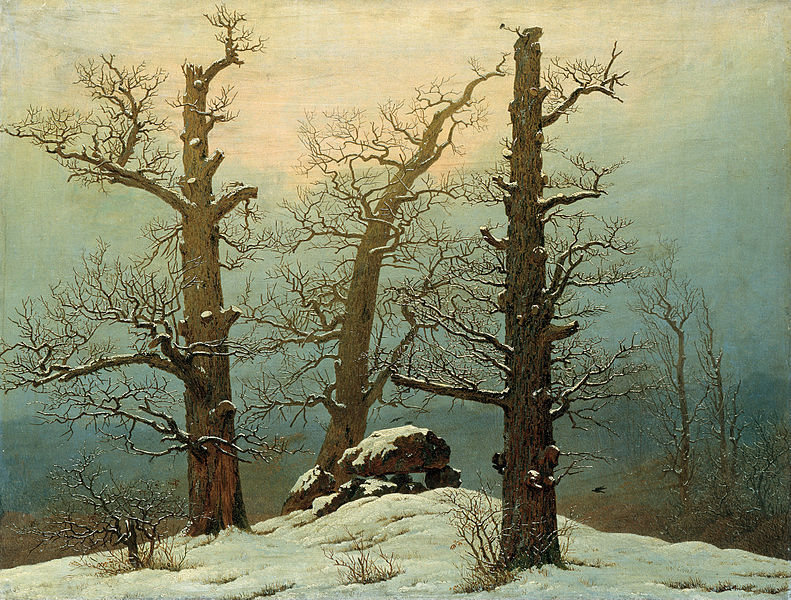 Caspar David Friedrich - Cairn In Snow (1807)