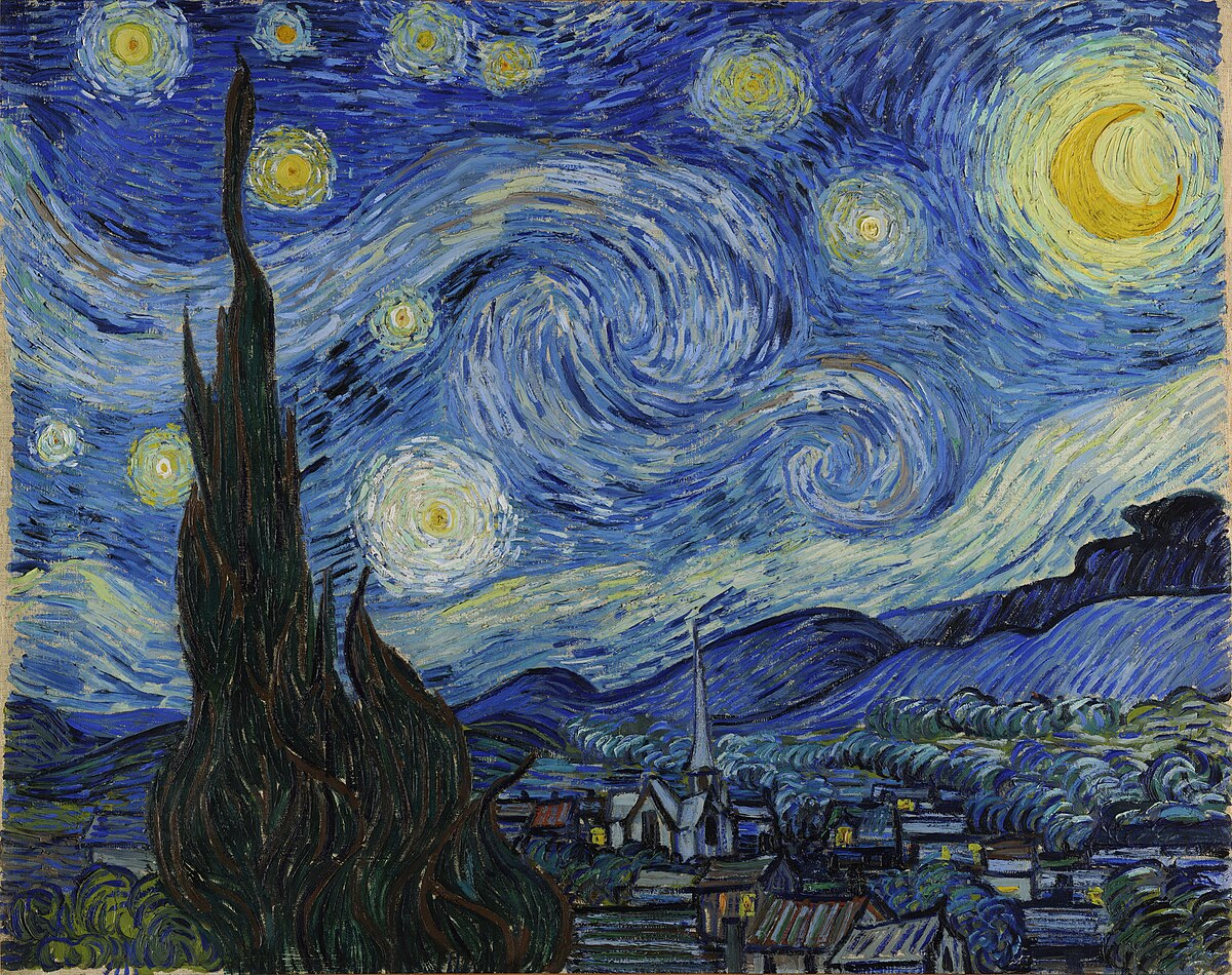 Vincent Van Gogh's Starry Night (1889)
