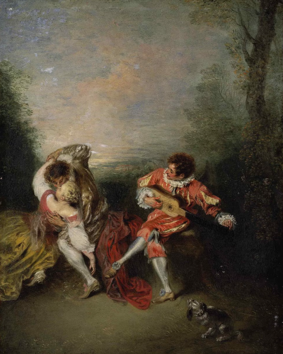 The Surprise by Watteau (c1718)