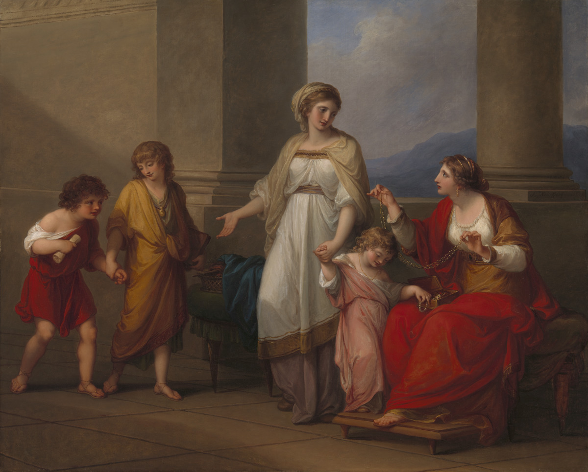 Angelica Kauffman "Cornelia, Mother Of The Gracchi, Pointing To Her Children As Her Treasures" (1785)