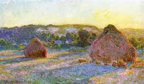 "Wheat Stacks" By Claude Monet