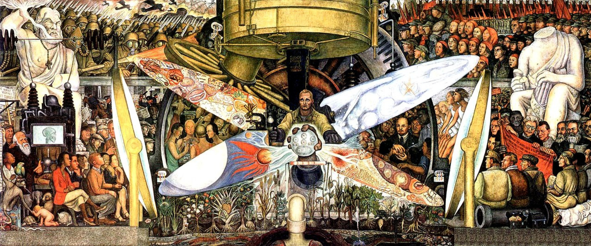 Diego Rivera "Man At The Crossroads"
