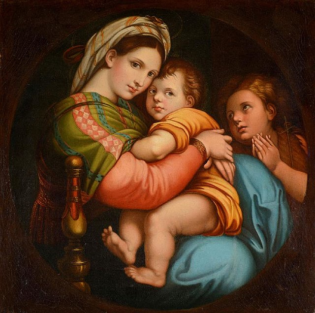 Raphael "Madonna Della Seggiola" (Madonna Of The Chair) (1514)