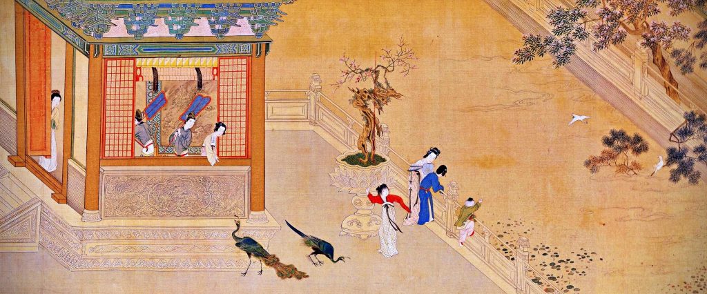 Qiu Ying, Spring Dawn in the Han Palace, 1552, handscroll