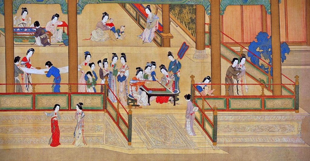 Qiu Ying, Spring Dawn in the Han Palace, 1552