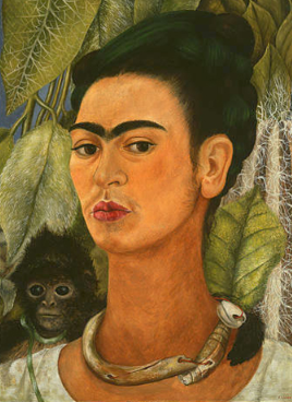 Frida Kahlo, Self-portrait With Monkey, 1938