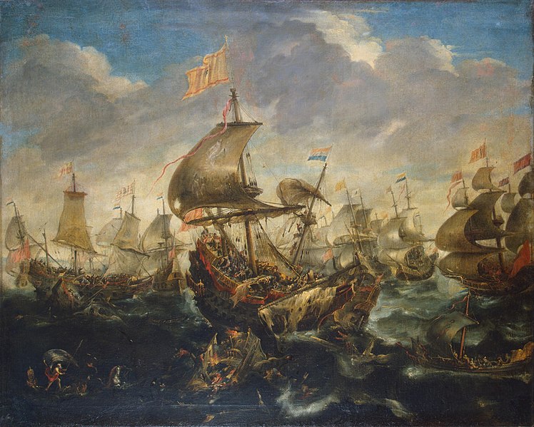 Andries van Eertvelt - Sea Battle