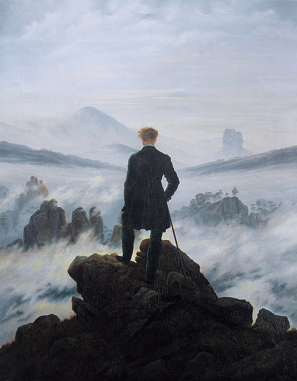 Wanderer Above a Sea of Fog (1818), by Caspar D. Friedrich