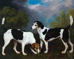 Couple of Foxhounds by George Stubbs
