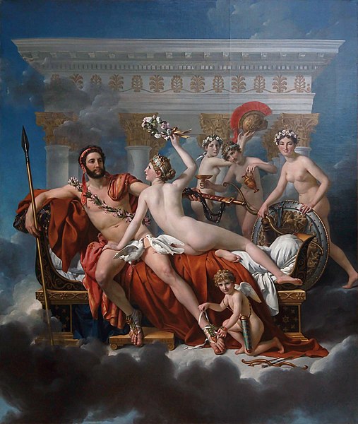 Jacques-Louis David - Mars désarmé par Vénus