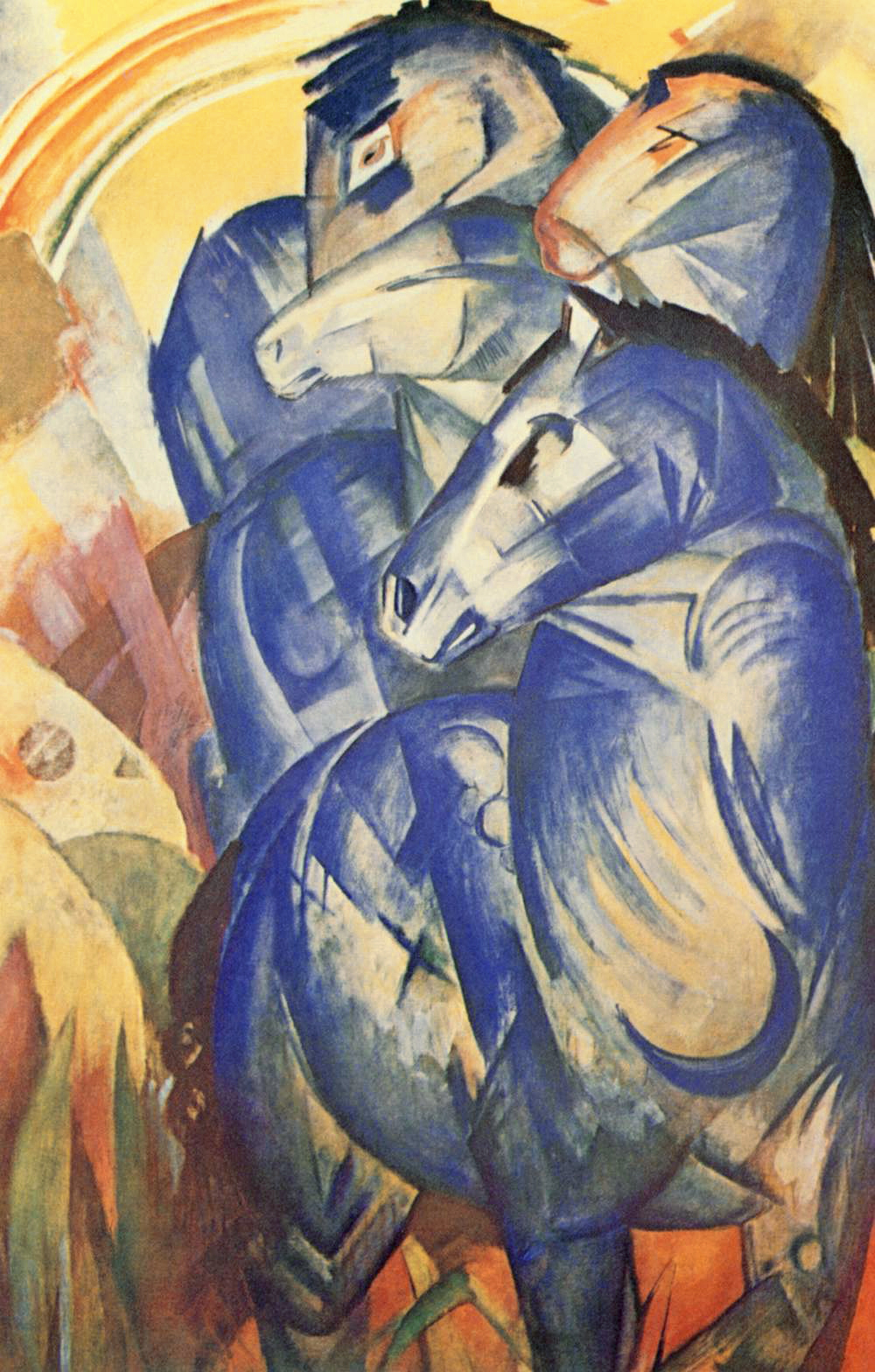 Franz Marc "The Tower Of Blue Horses" (1913)