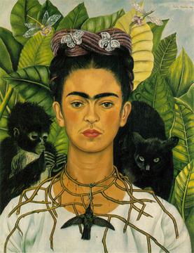 Frida Kahlo - Self-portrait With Thorn Necklace And Hummingbird 1940