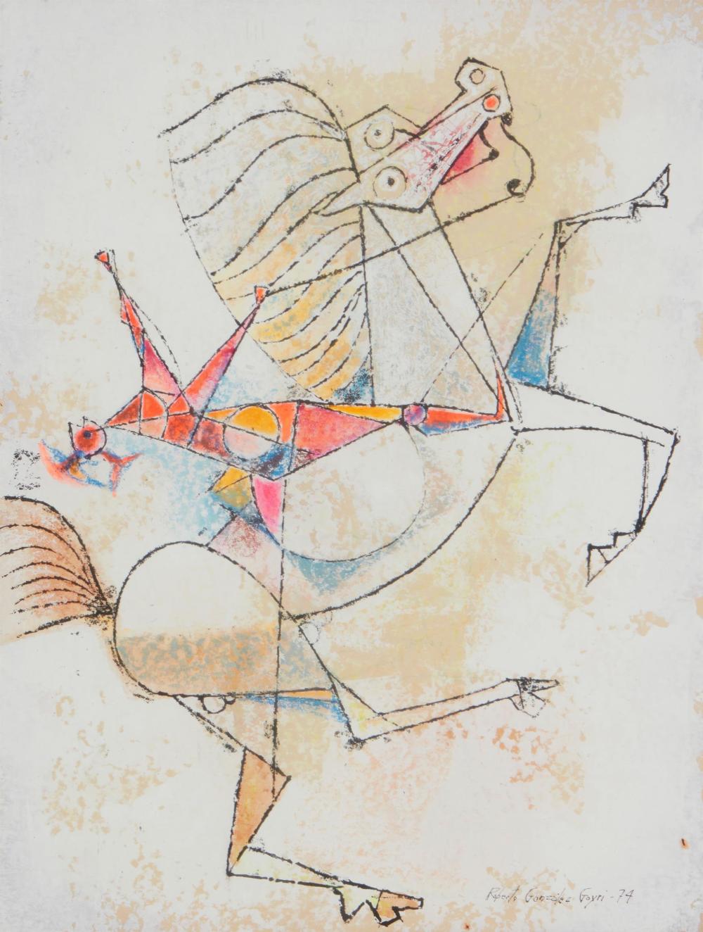 Roberto González Goyri "Man On A Bucking Horse"
