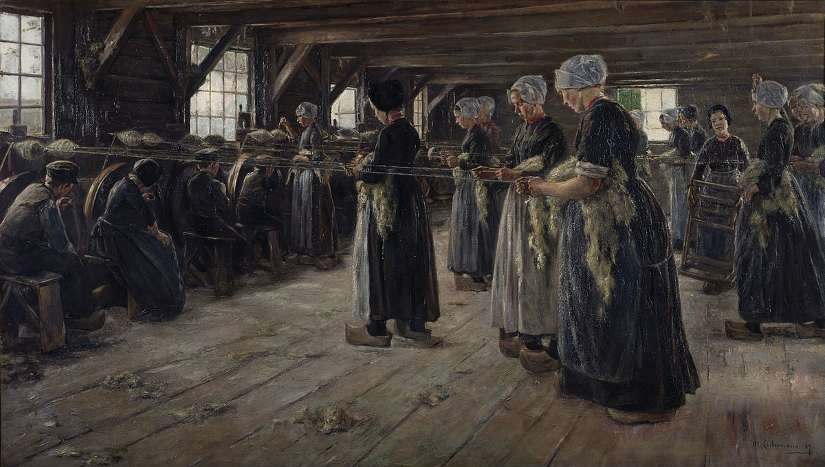 Max Liebermann "The Flax Barn At Laren" (1887)