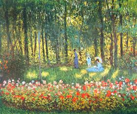 Claude Monet - The Artist’s Family In The Garden 1875