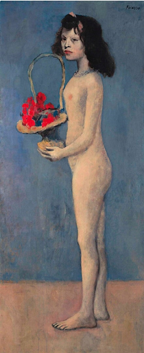 Young Girl with a Flower Basket, Pablo Picasso