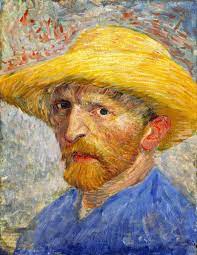 Self-portrait Of Vincent Van Gogh With A Straw Hat