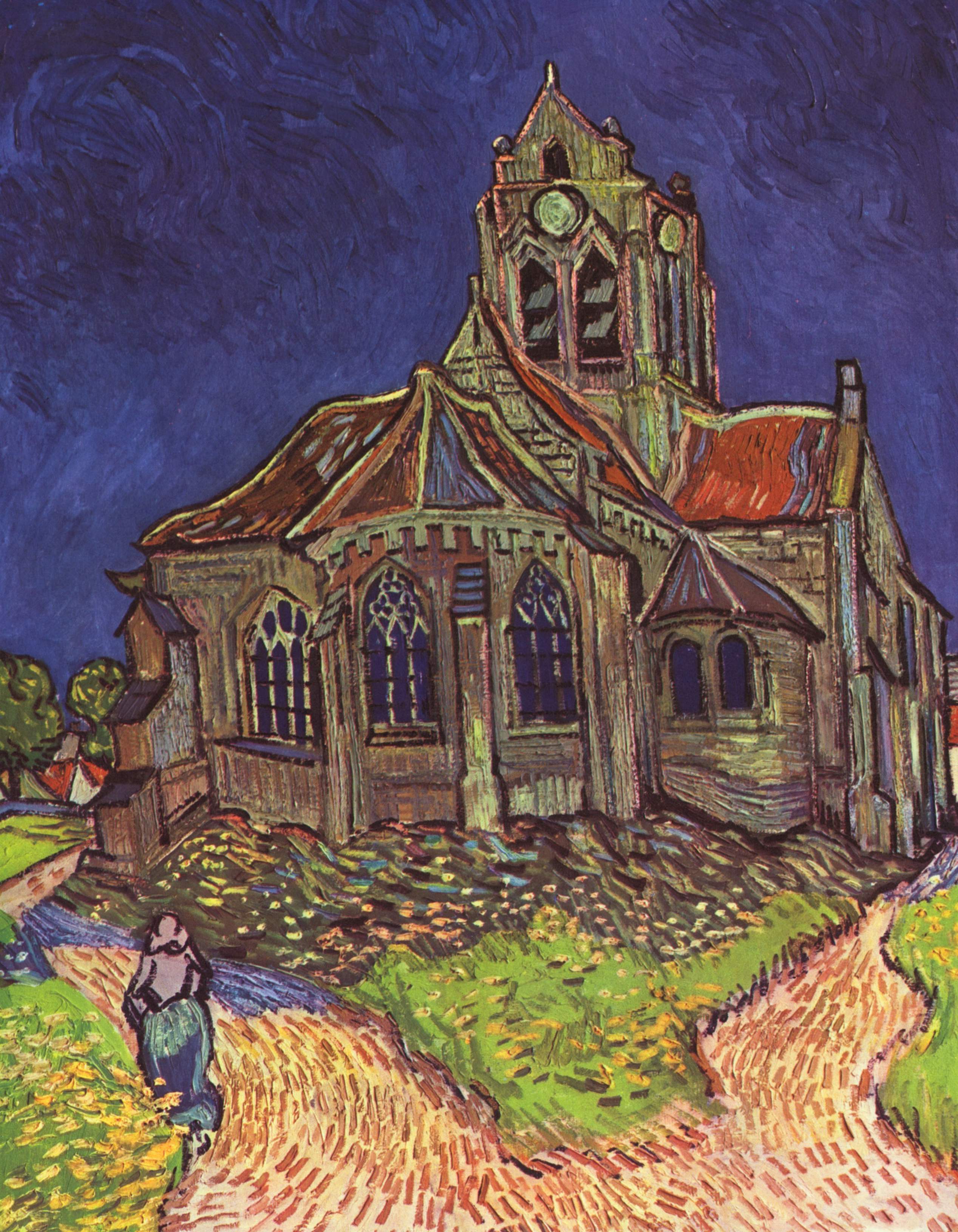 Church At Overy Vincent Van Gogh 1890