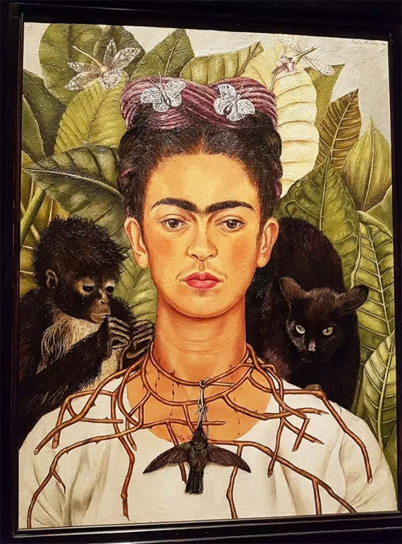 Autorretrato con Collar de Espinas, Frida Kahlo
