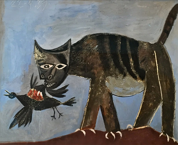 Cat Catching a Bird, Pablo Picasso