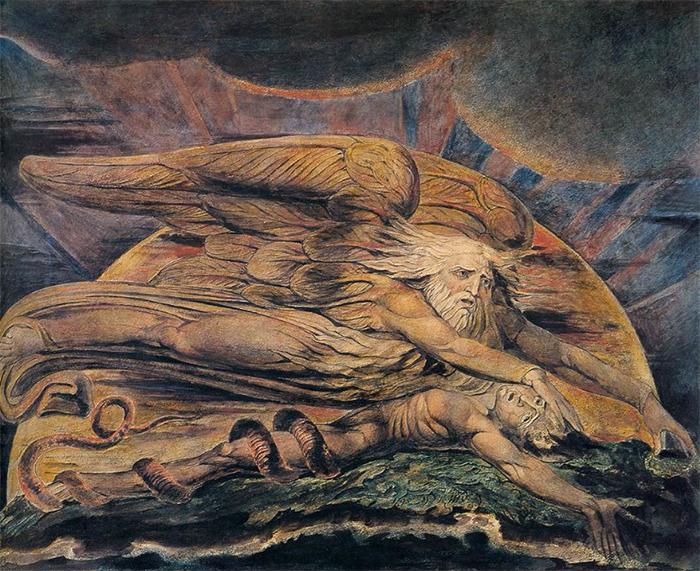 Elohim Creating Adam, William Blake
