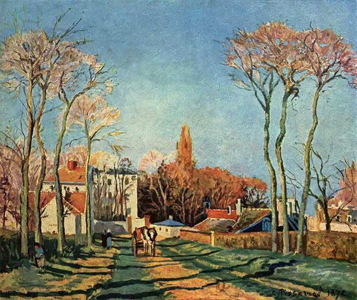 Entrance to the village of Voisins, Camille Pissarro