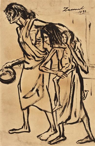Zainul Abedin "Famine Sketches" 1943