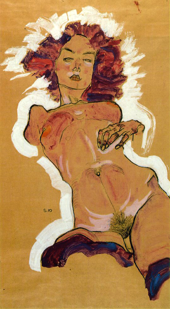 Feminine nude, Egon Schiele