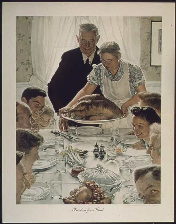 Freedom from Want, Norman Rockwell