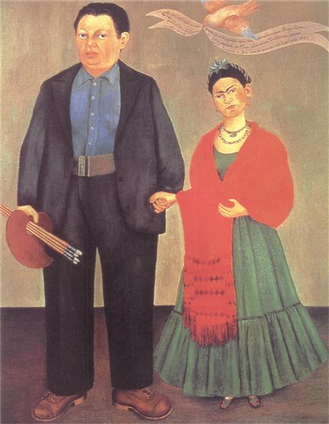 Frida Kahlo With Diego Rivera In 1931