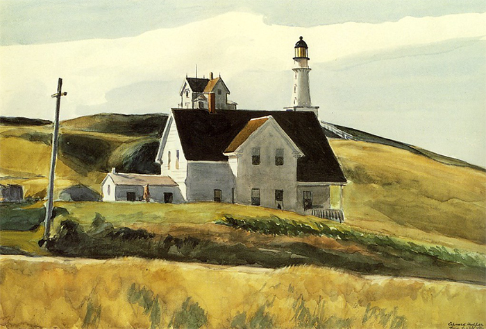 Hill and House, Edward Hopper