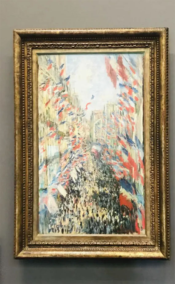 La rue Montorgueil a Paris, Claude Monet