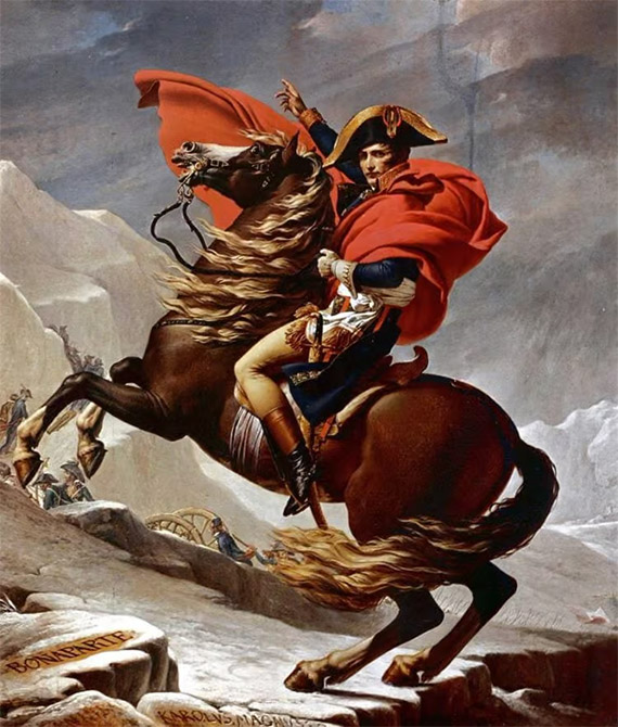 Napoleon Crossing the Alps, Jacques-Louis David