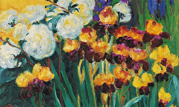 Peonies and Irises, Emil Nolde