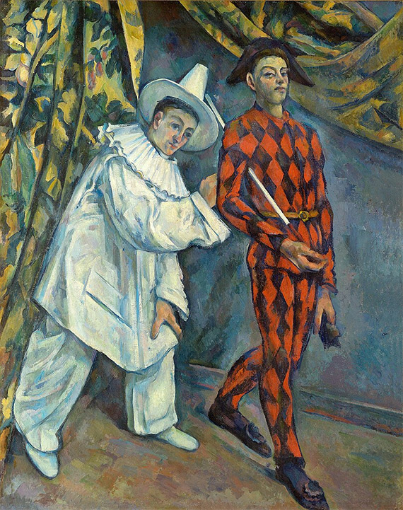 Pierrot and Harlequin, Paul Cezanne