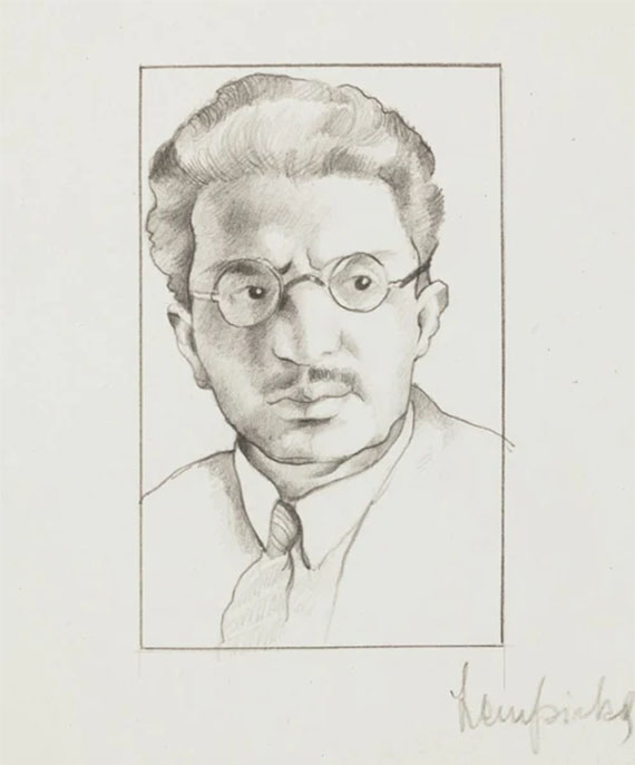 Portrait d'homme à lunettes, Tamara de Lempicka
